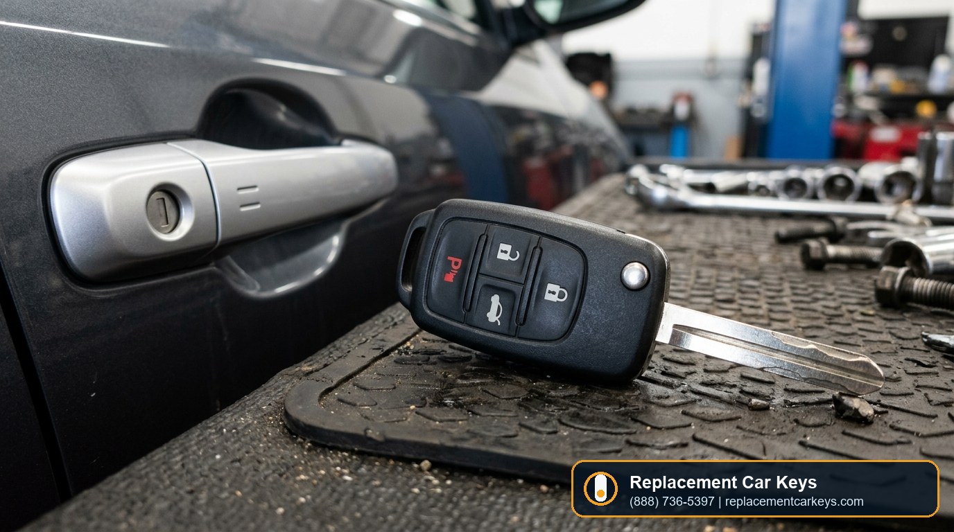 Automotive key fob programming detail